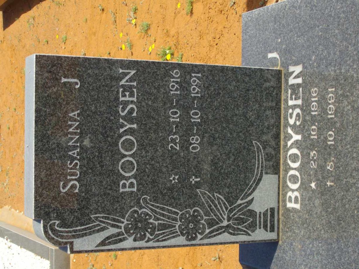 BOOYSEN Susanna J. 1916-1991