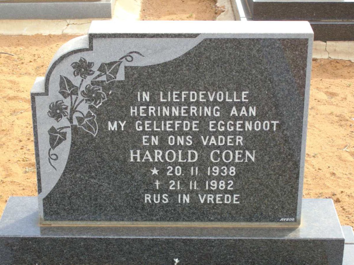 COEN Harold 1938-1982