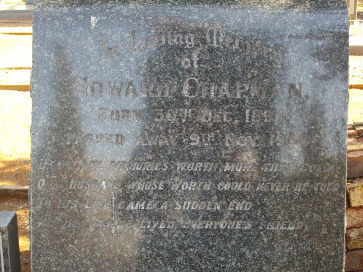 CHAPMAN Howard 1894-19??