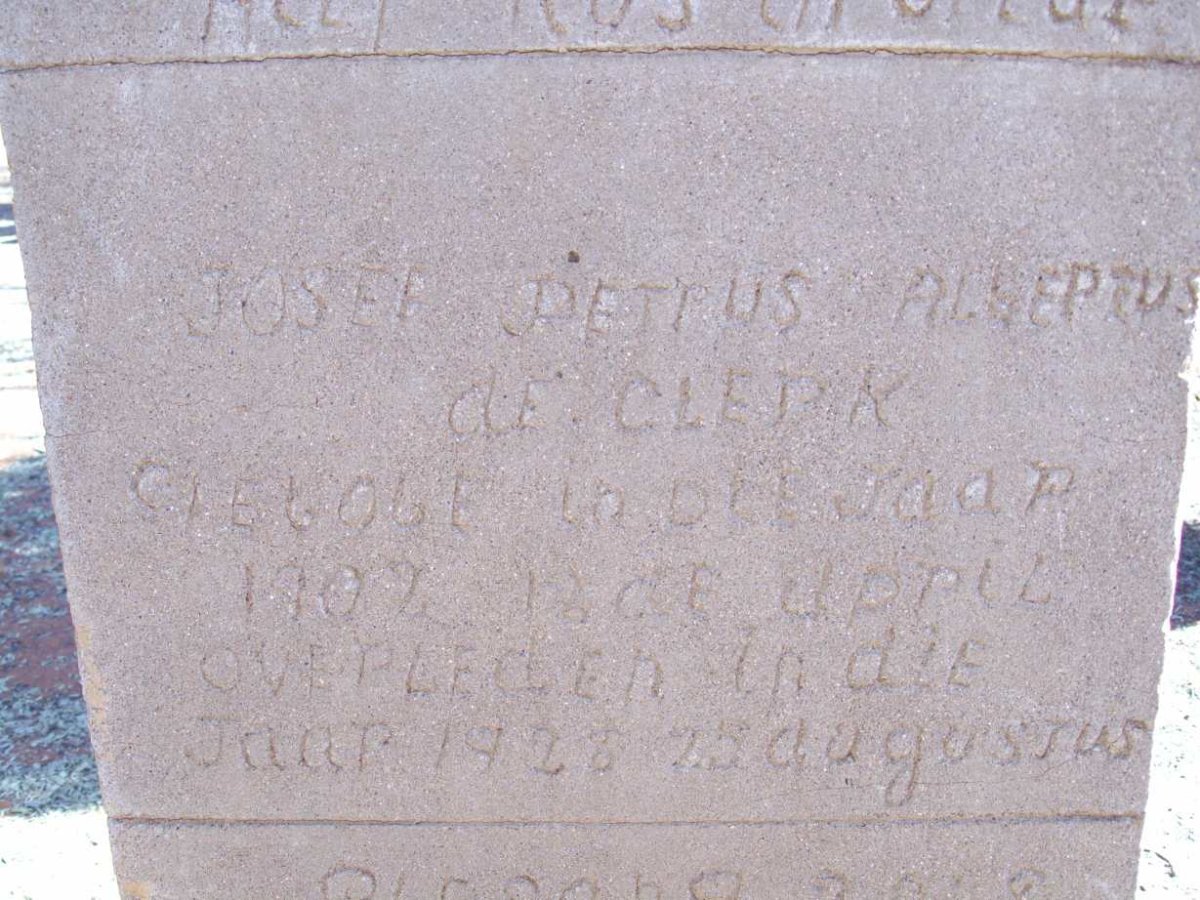 CLERK Josef Petrus Albertus, de 1902-1928