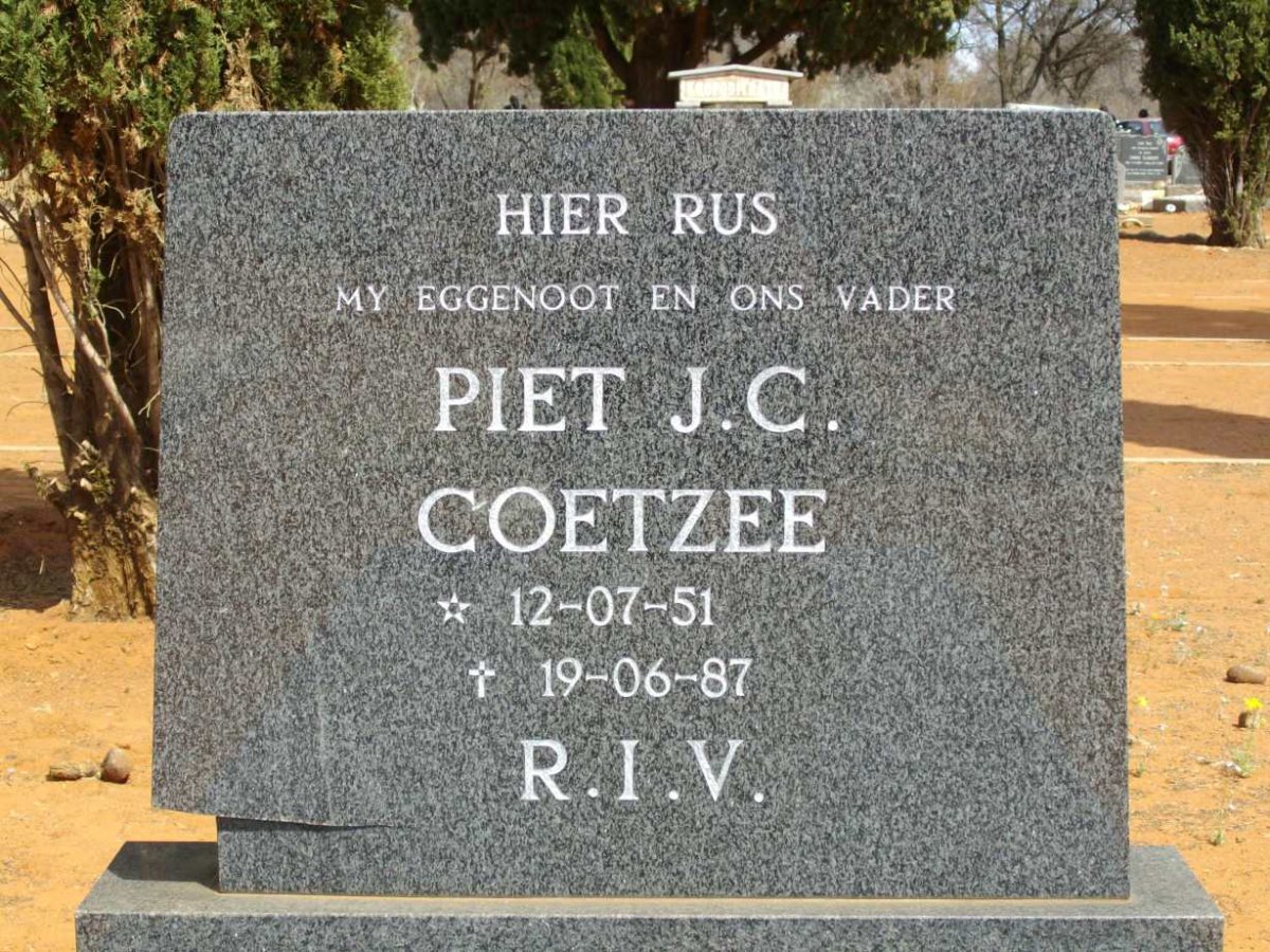 COETZEE Piet J.C. 1951-1987