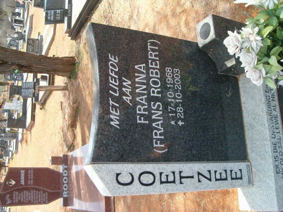 COETZEE Frans Robert 1968-2003