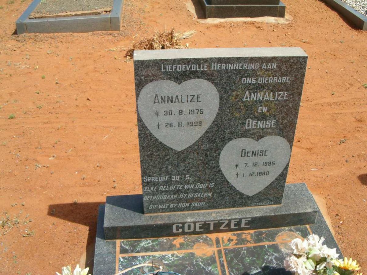COETZEE Annalize 1975-1999 :: COETZEE Denise 1995-1998