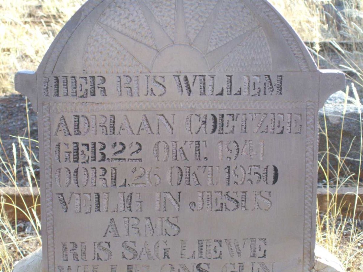 COETZEE Willem Adriaan 1941-1950