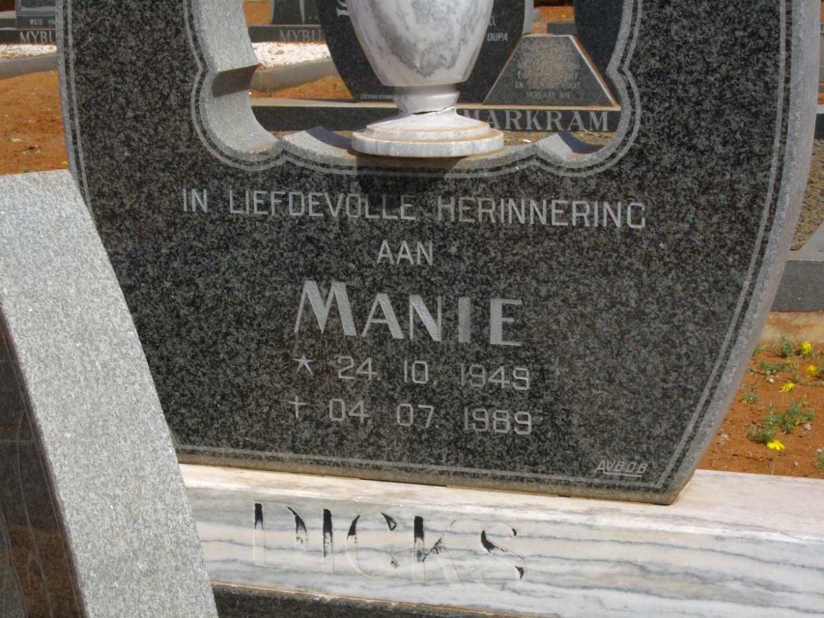 DICKS Manie 1949-1989