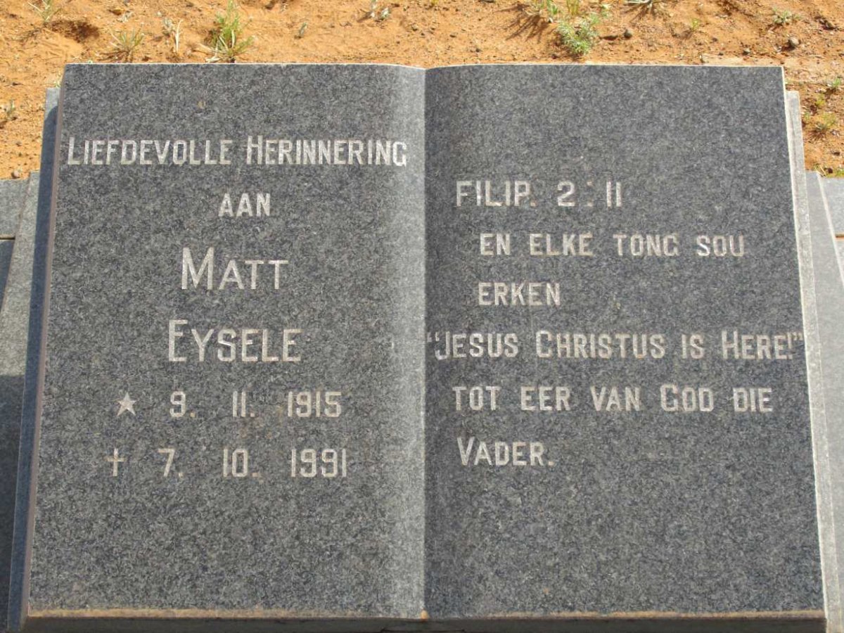 EYSELE Matt 1915-1991