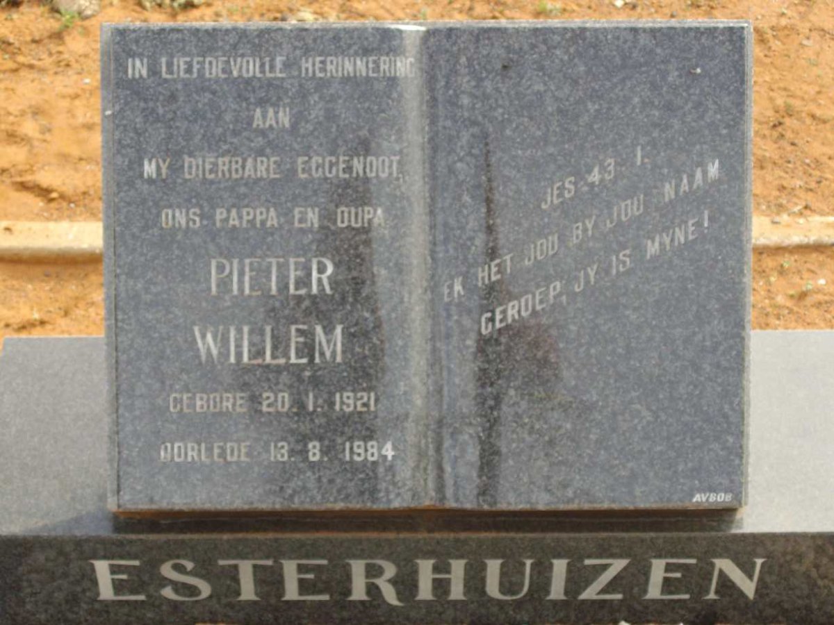 ESTERHUIZEN Pieter Willem 1921-1984