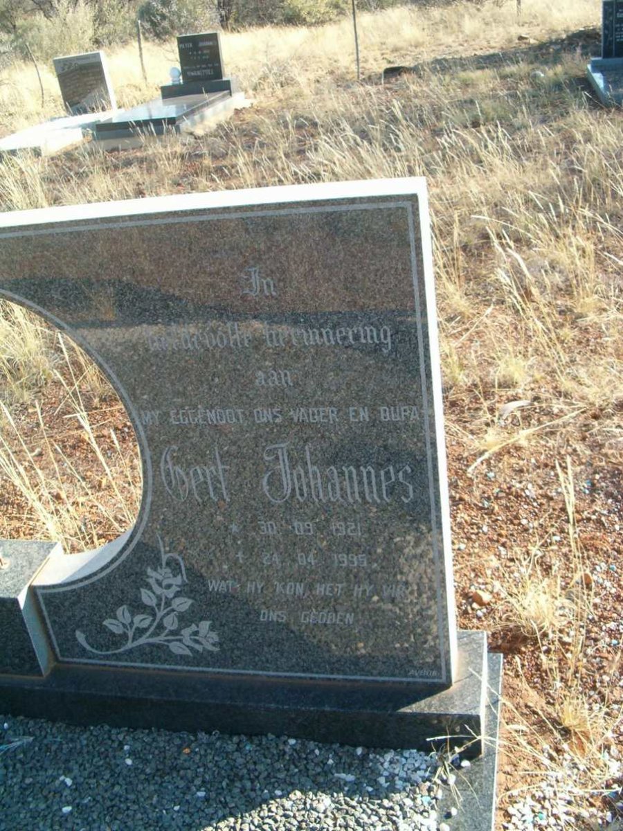 ERLANK Gert Johannes 1921-1995
