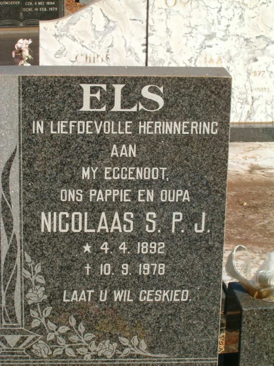 ELS Nicolas S.P.J. 1892-1978