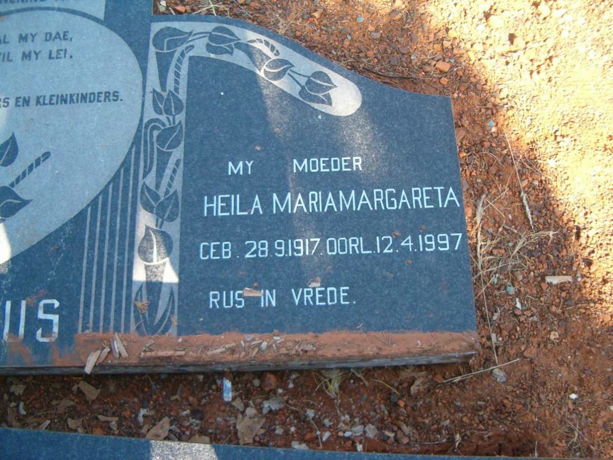 ERASMUS Heila Maria Margareta 1917-1997