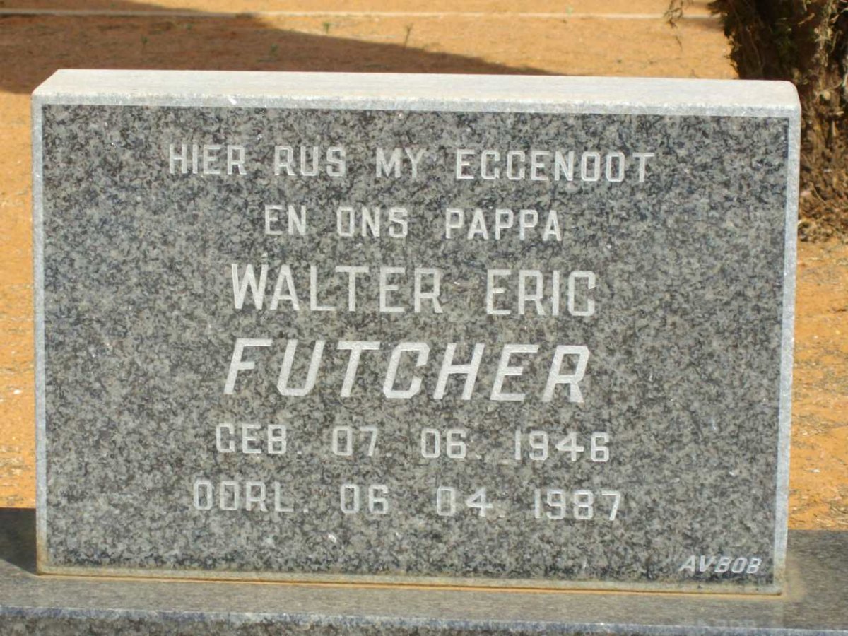 FUTCHER Walter Eric 1946-1987