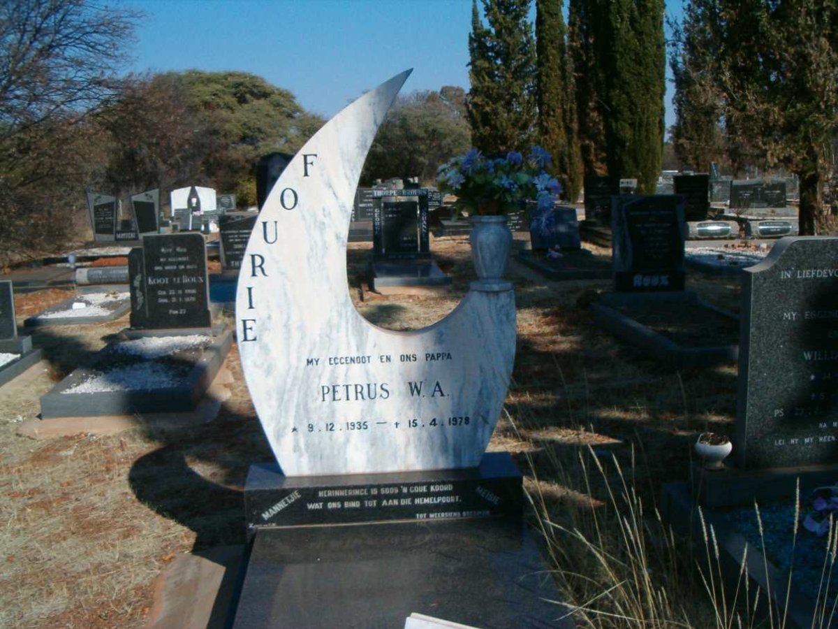 FOURIE Petrus W.A. 1935-1978