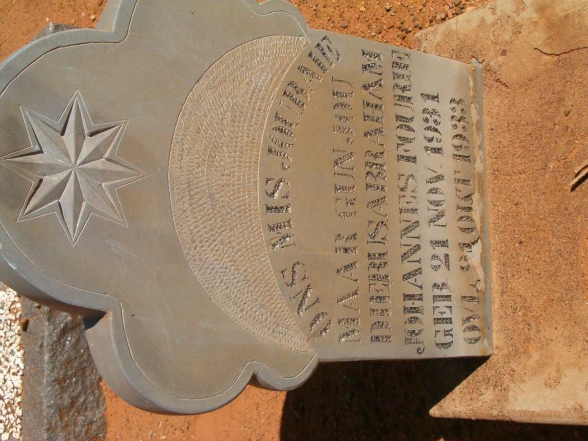 FOURIE Abraham Johannes 1931-1933