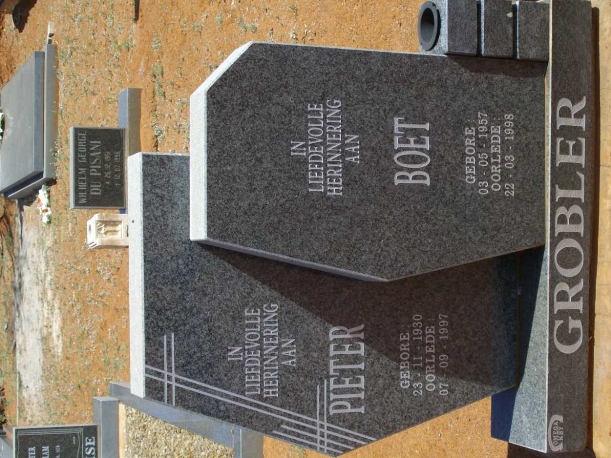 GROBLER Pieter 1930-1997 :: GROBLER Boet 1957-1998