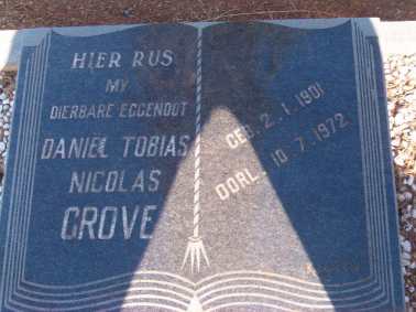 GROVE Daniel Tobias Nicolas 1901-1972