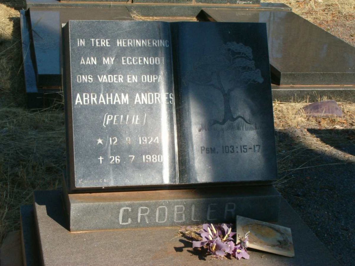 GROBLER Abraham Andries 1924-1980
