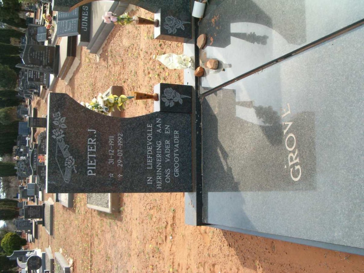 GROVE Pieter J. 1911-1992