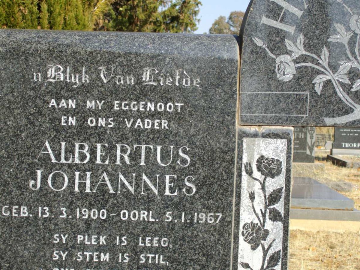 HANEKOM Albertus Johannes 1900-1967