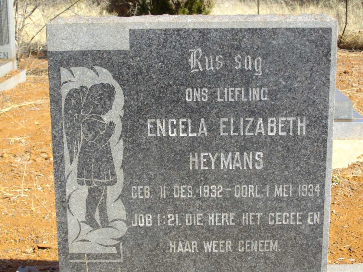 HEYMANS Engela Elizabeth 1932-1934