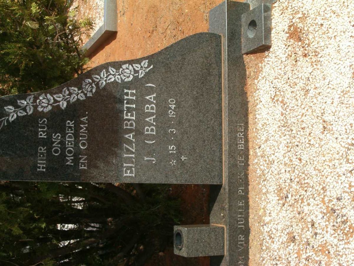 HANEKOM Elizabeth J. 1940-