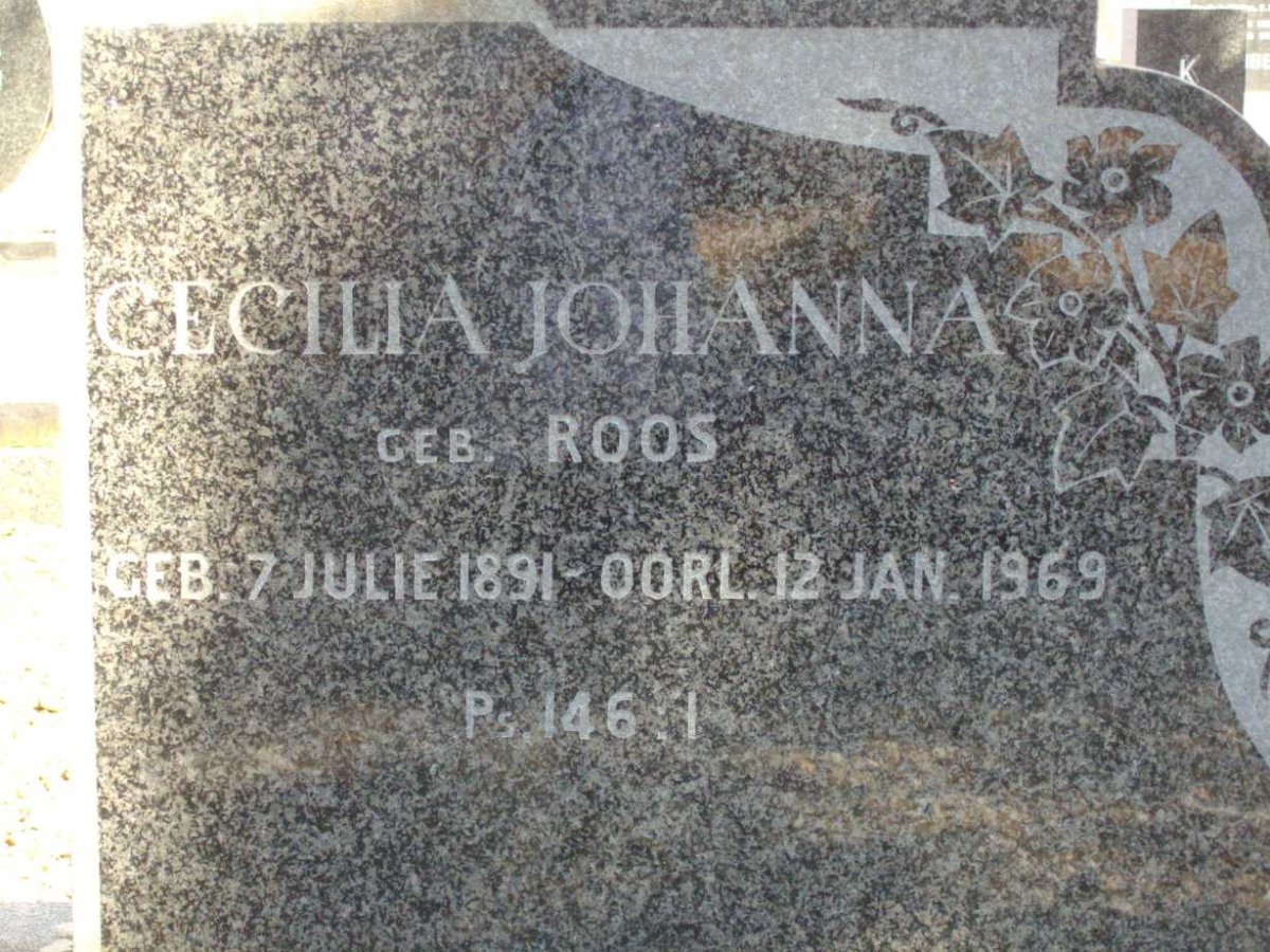 JONKER Cecilia Johanna nee ROOS 1891-1961