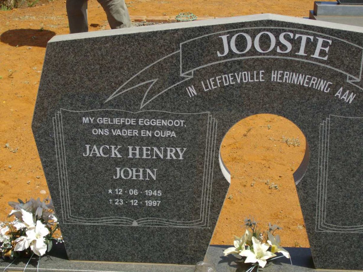 JOOSTE Jack Henry John 1945-1997