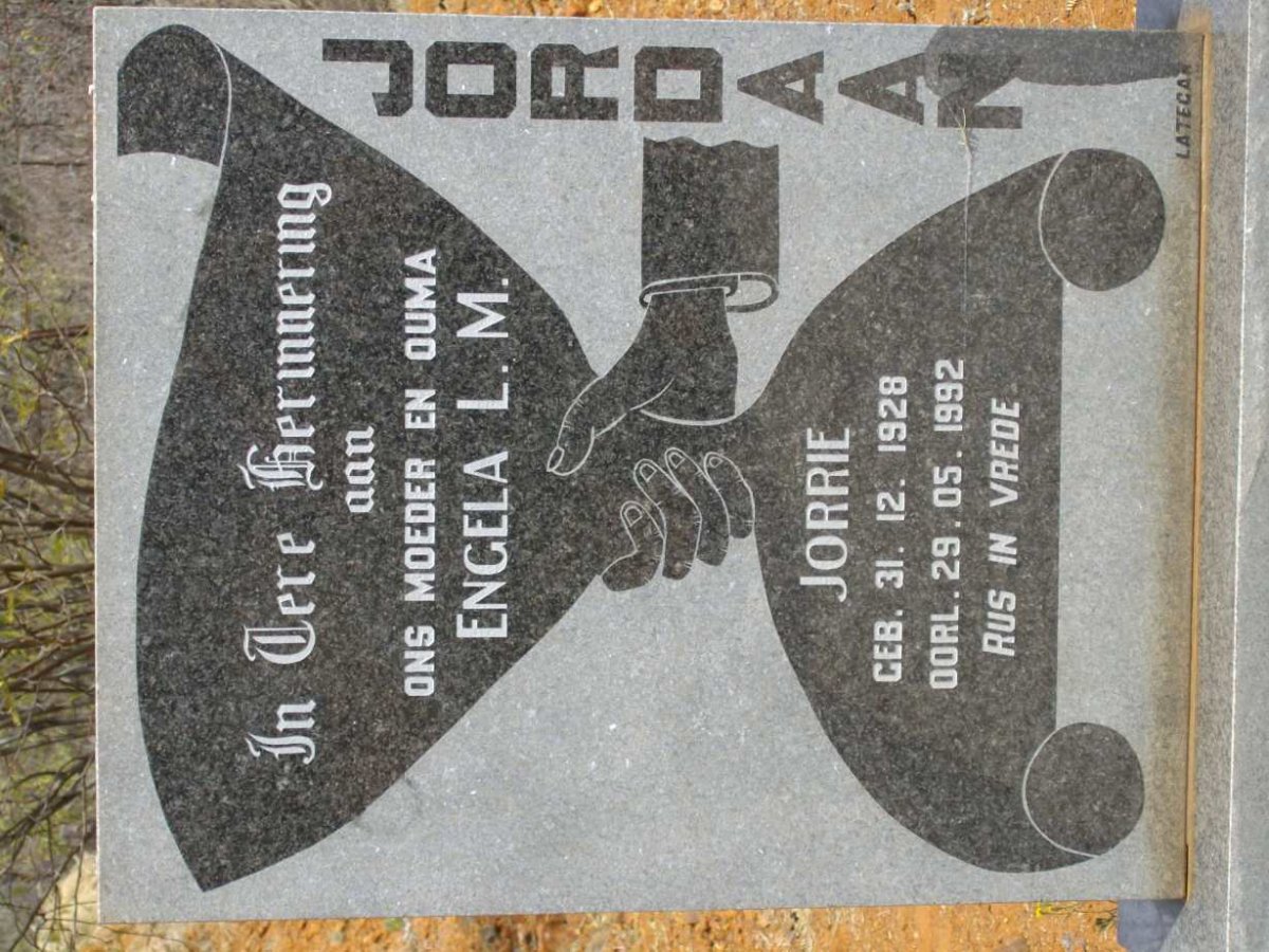 JORDAAN Engela L.M. 1928-1992