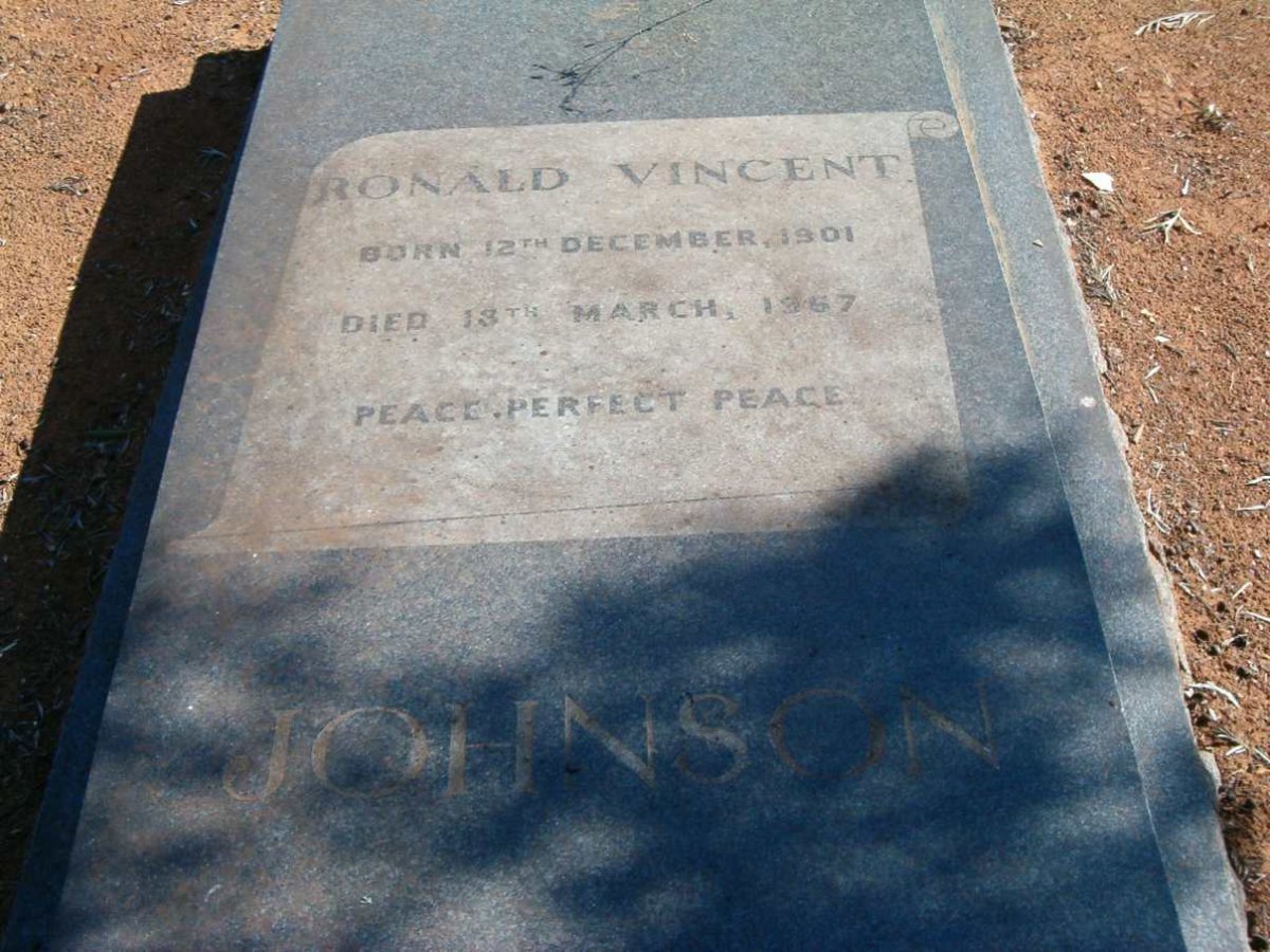 JOHNSON Ronald Vincent 1901-19?7