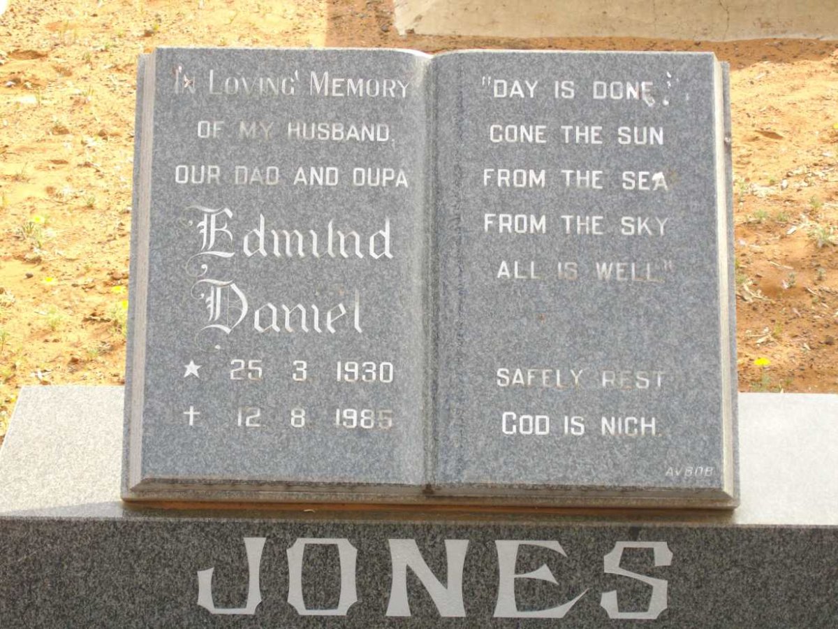 JONES Edmund Daniel 1930-1985