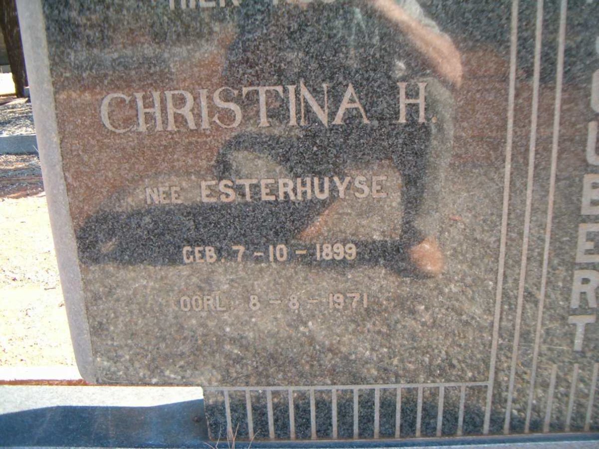 JOUBERT Christina H. nee ESTERHUYSE 1899-1971