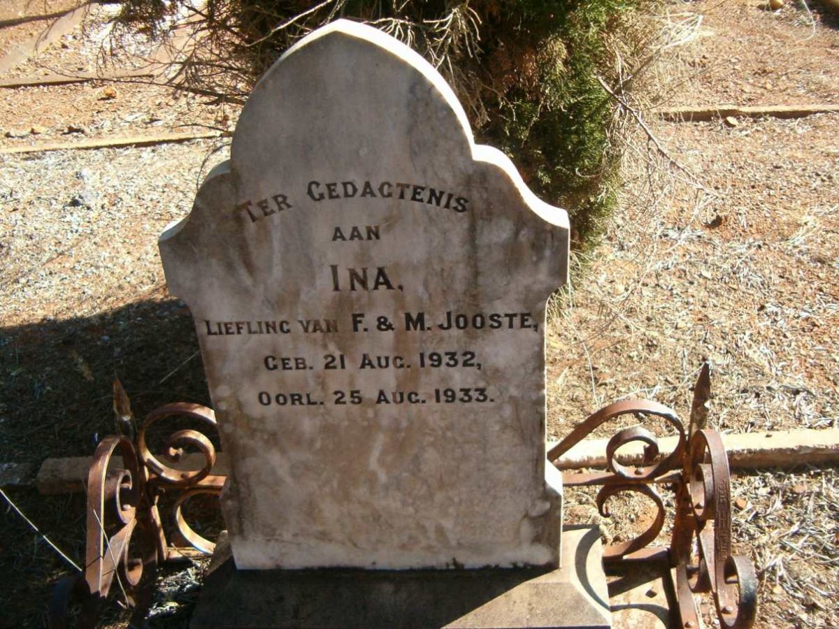JOOSTE Ina 1932-1933