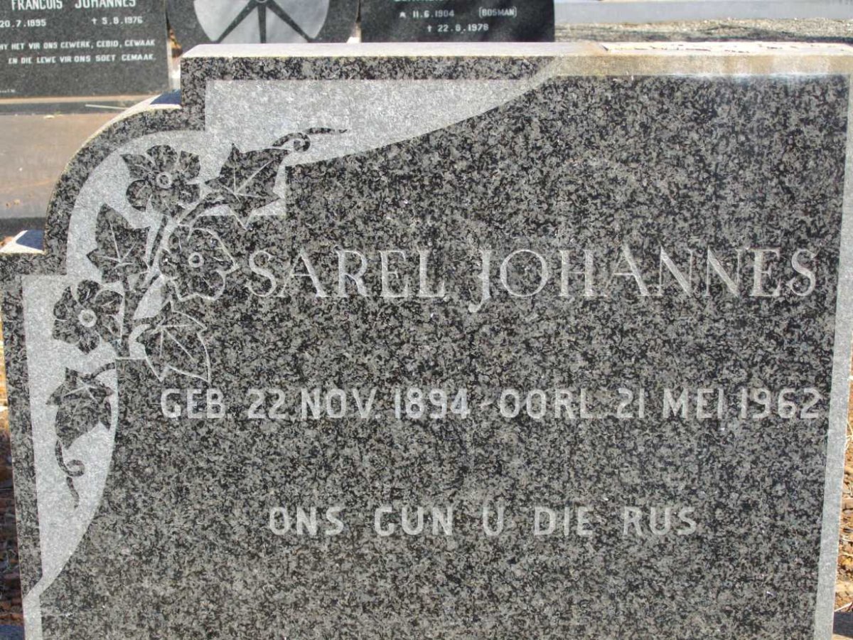 JONKER Sarel Johannes 1894-1962