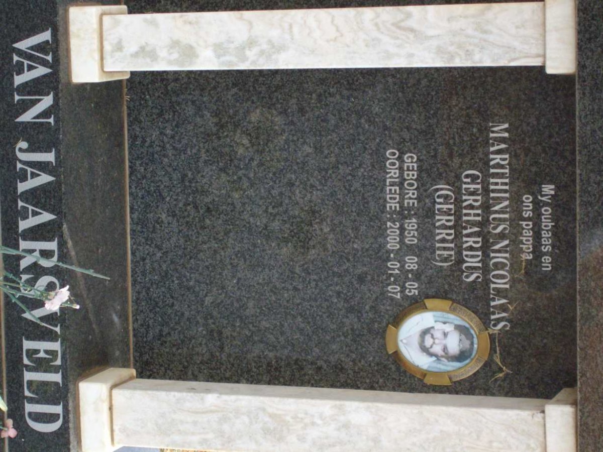 JAARSVELD Marthinus Nicolaas Gerhardus, van 1950-2000