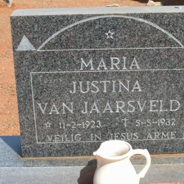 JAARSVELD Maria Justina, van 1923-1932