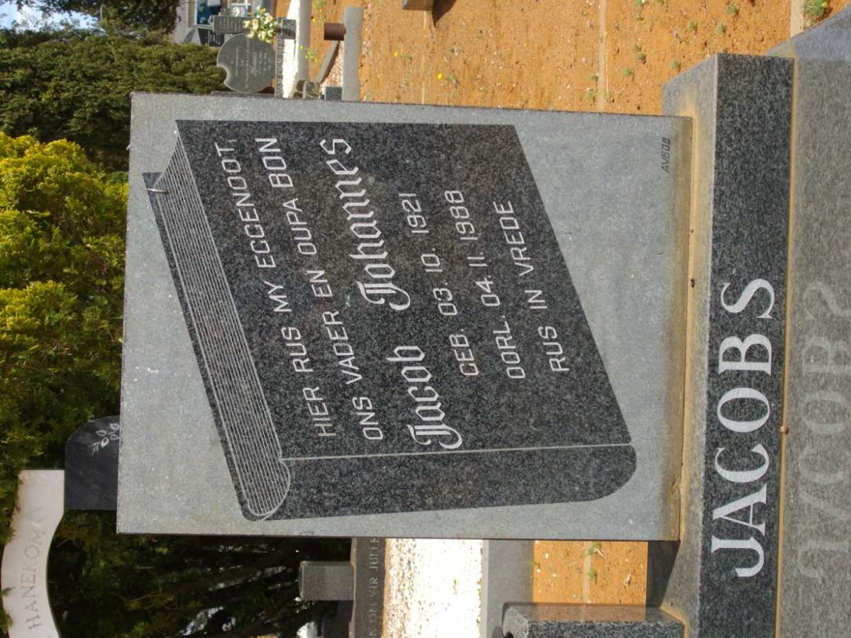 JACOBS Jacob Johannes 1921-1988