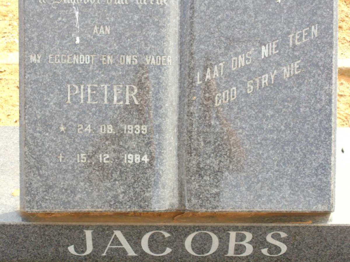 JACOBS Pieter 1939-1984