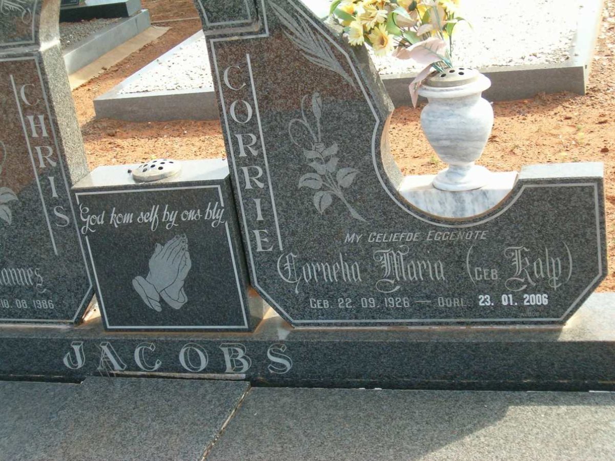 JACOBS Cornelia Maria nee KALP 1926-2006