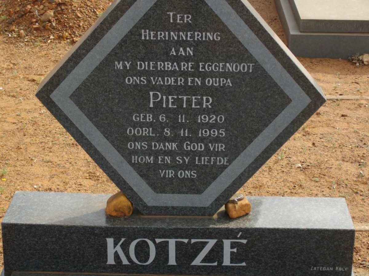 KOTZE Pieter 1920-1995