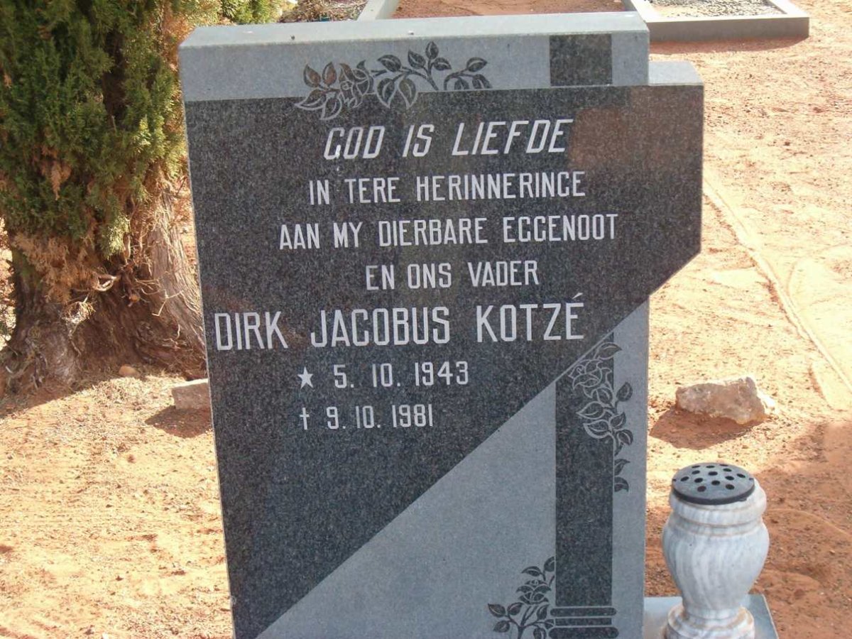 KOTZÉ Dirk Jacobus 1943-1981