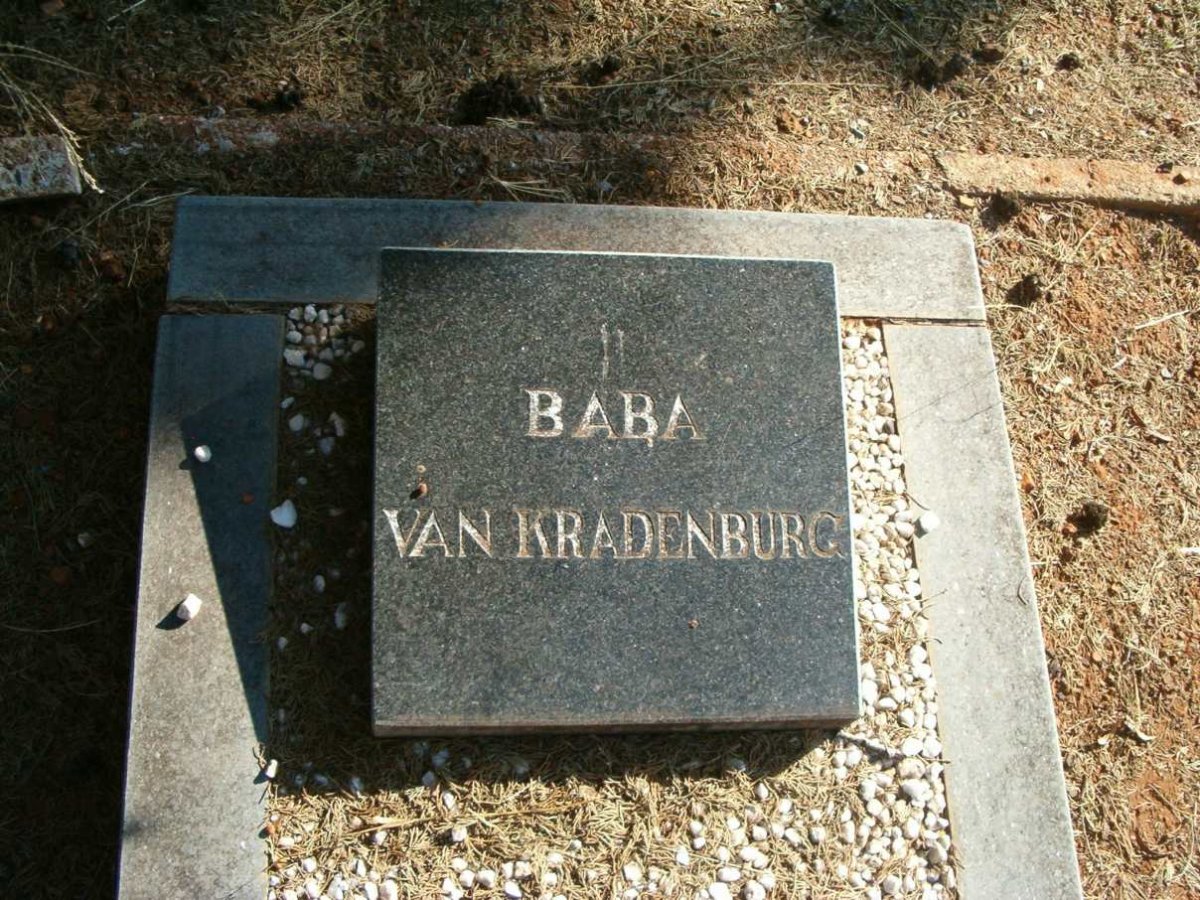 KRADENBURG Baba, van