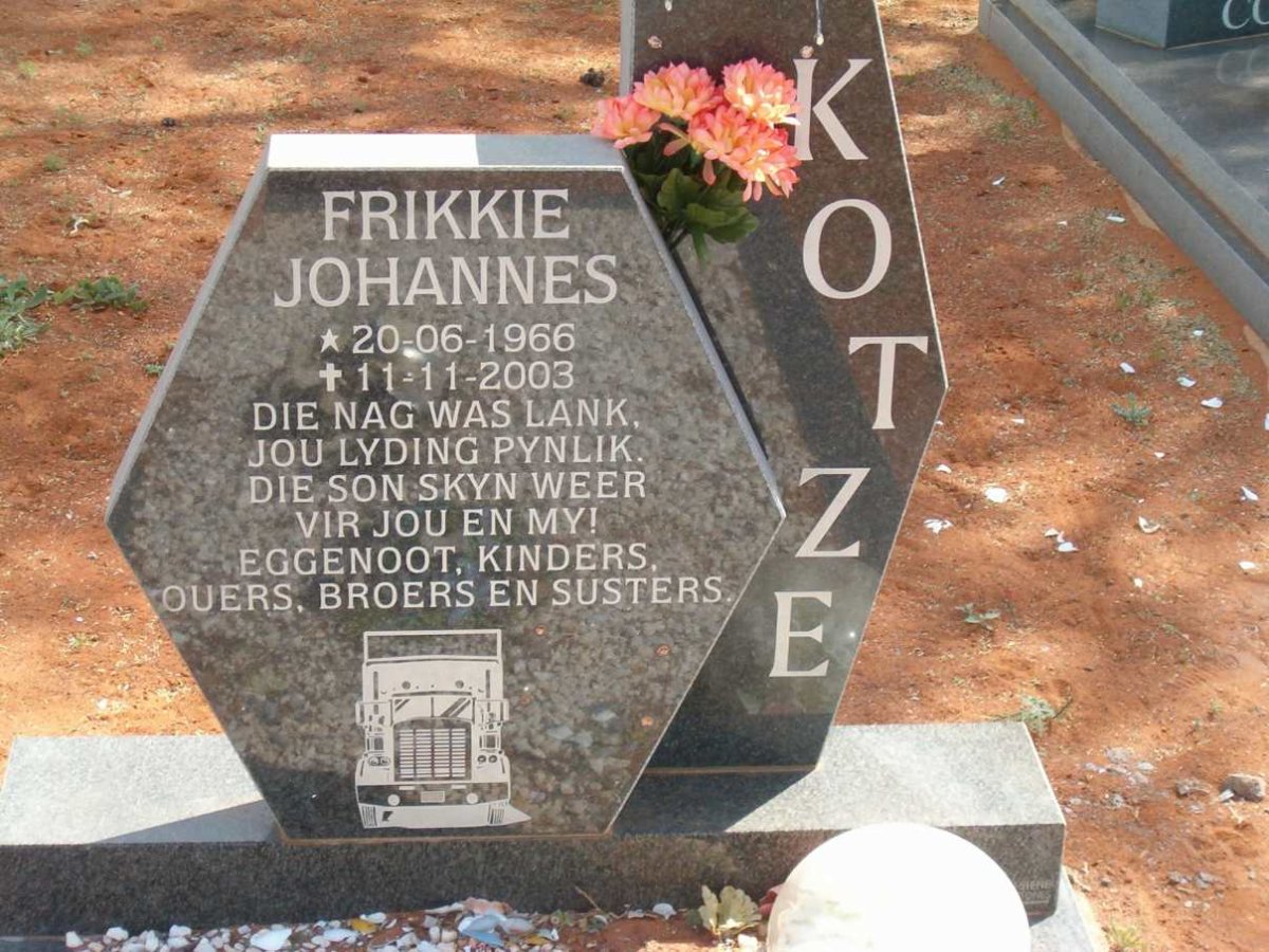 KOTZE Frikkie Johannes 1966-2003