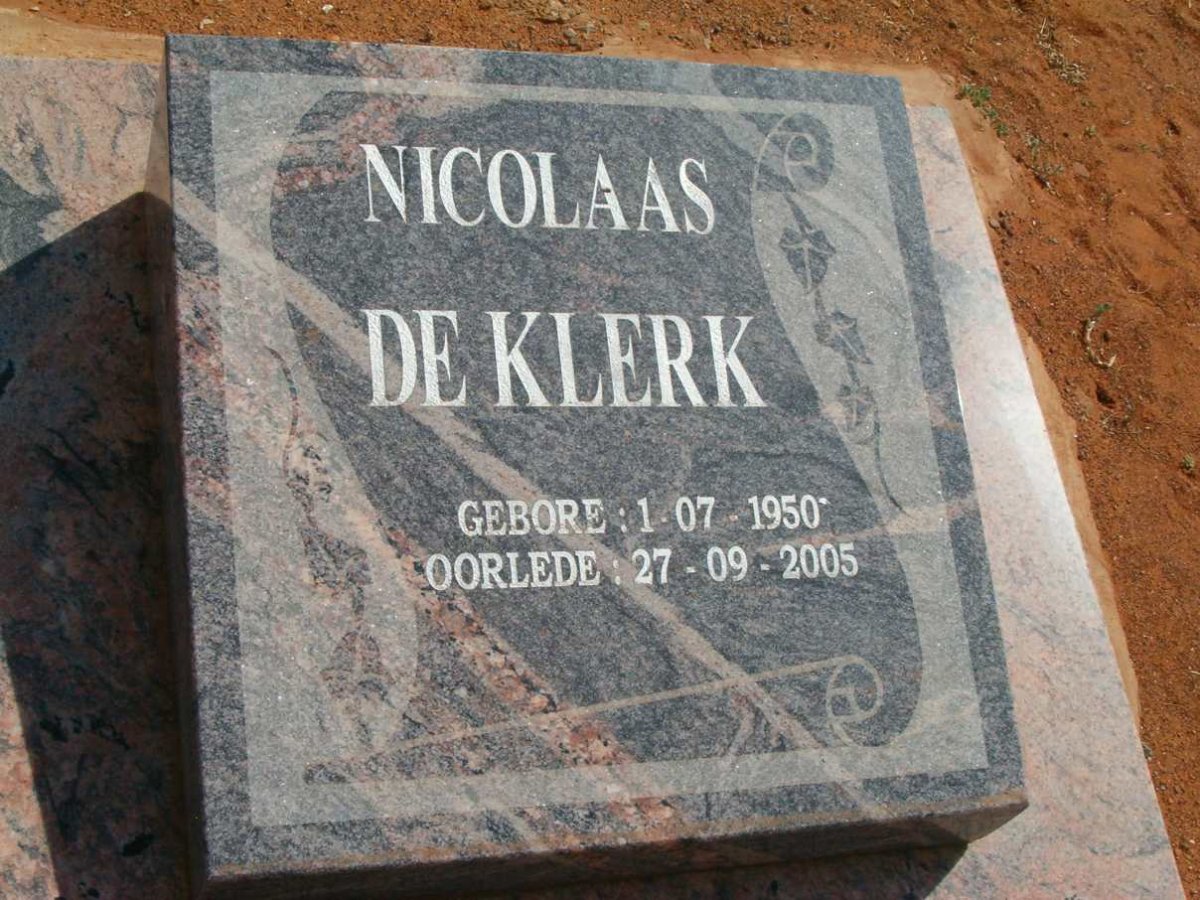 KLERK Nicolaas, de 1950-2005