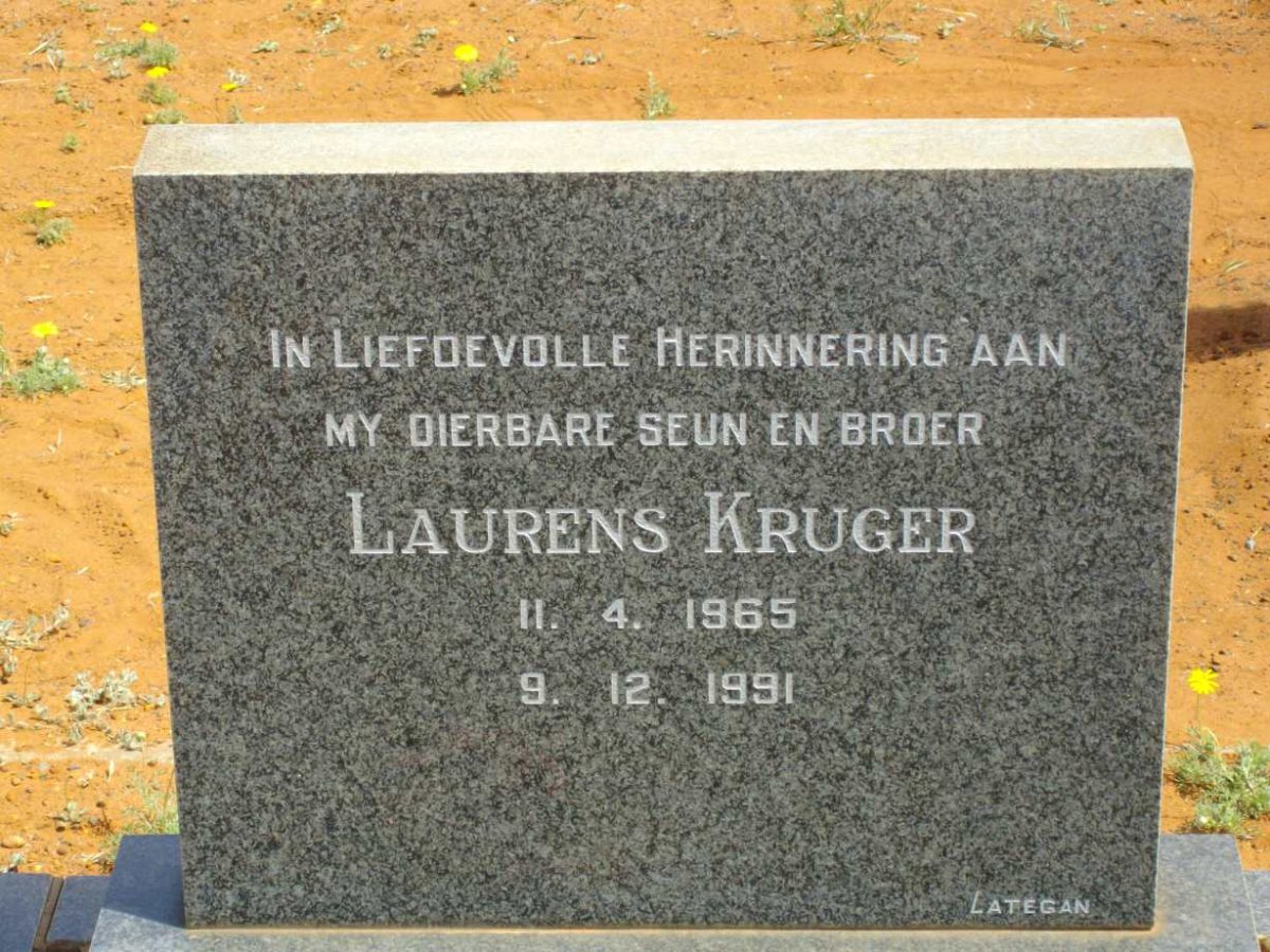 KRUGER Laurens 1965-1001