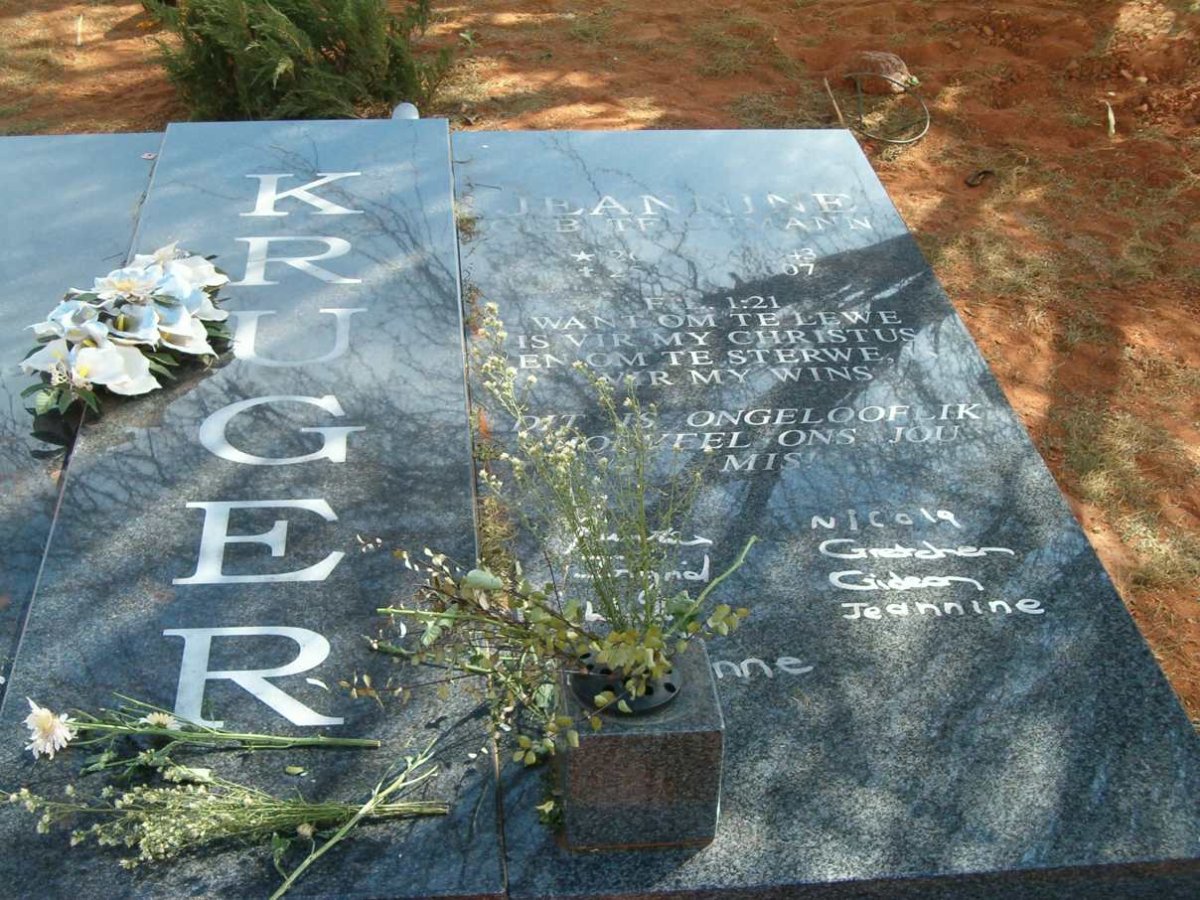 KRUGER Jeannine nee TEICHMANN 1943-2007