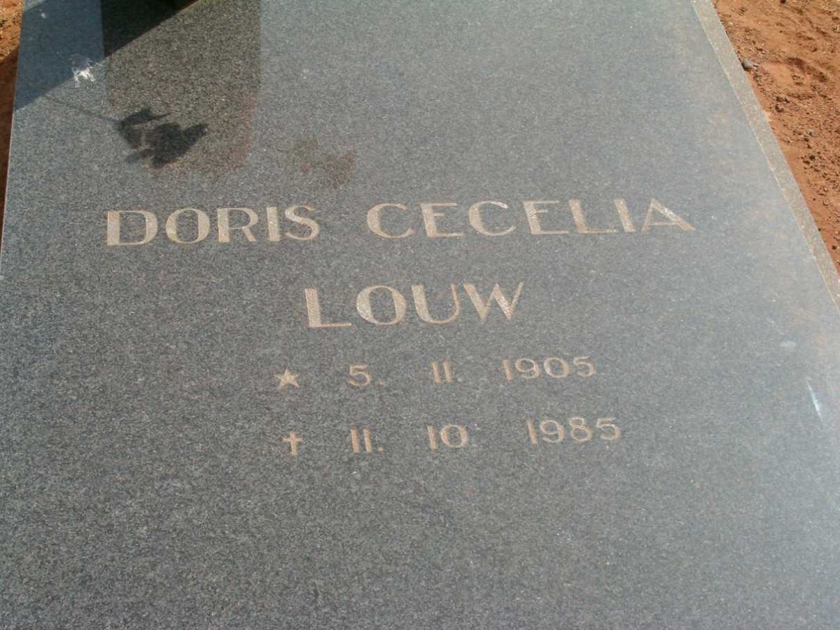 LOUW Doris Cecelia 1905-1985