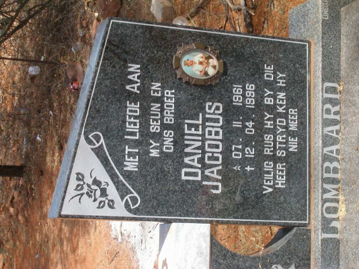 LOMBAARD Daniel Jacobus 1961-1996