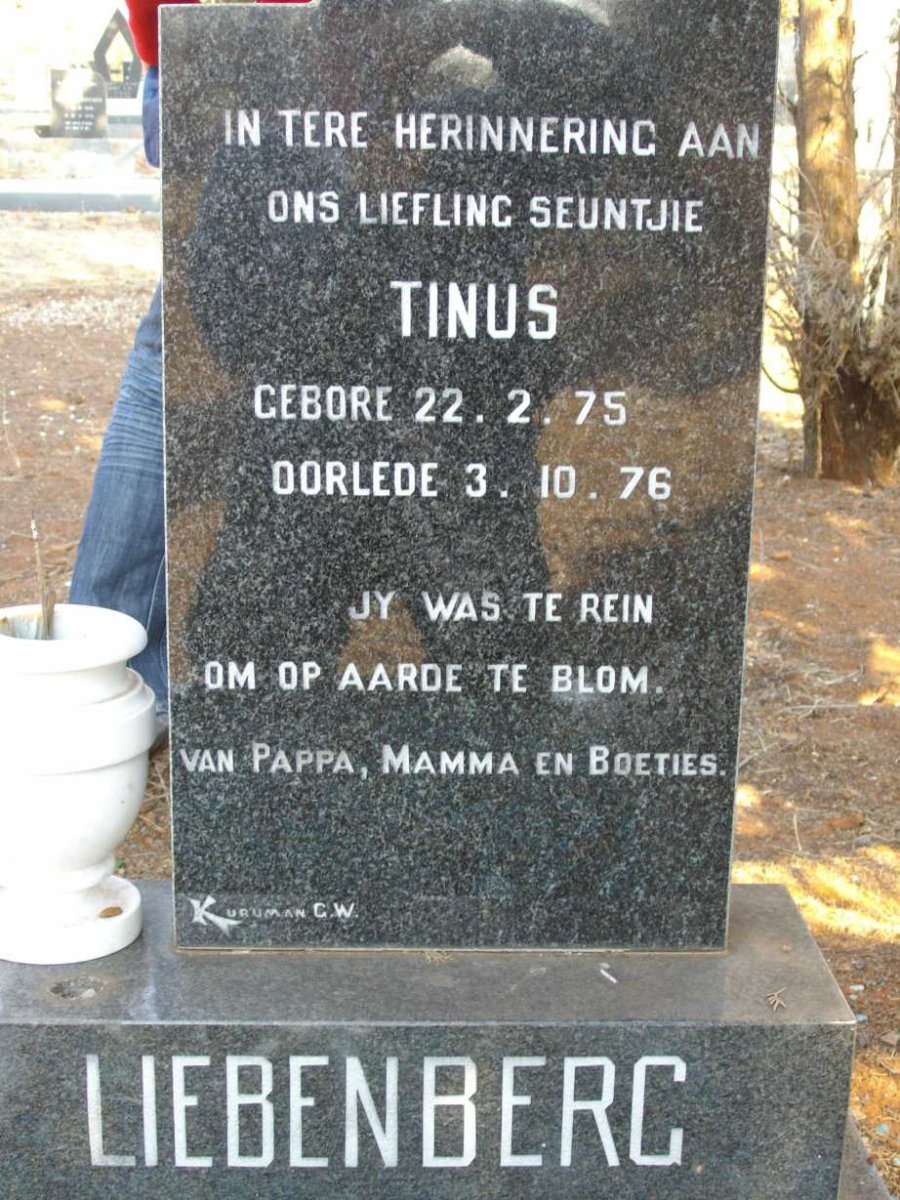 LIEBENBERG Tinus 1975-1976