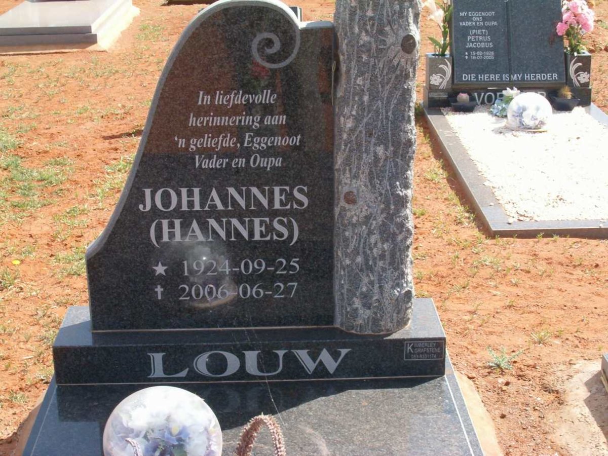 LOUW Johannes 1924-2006