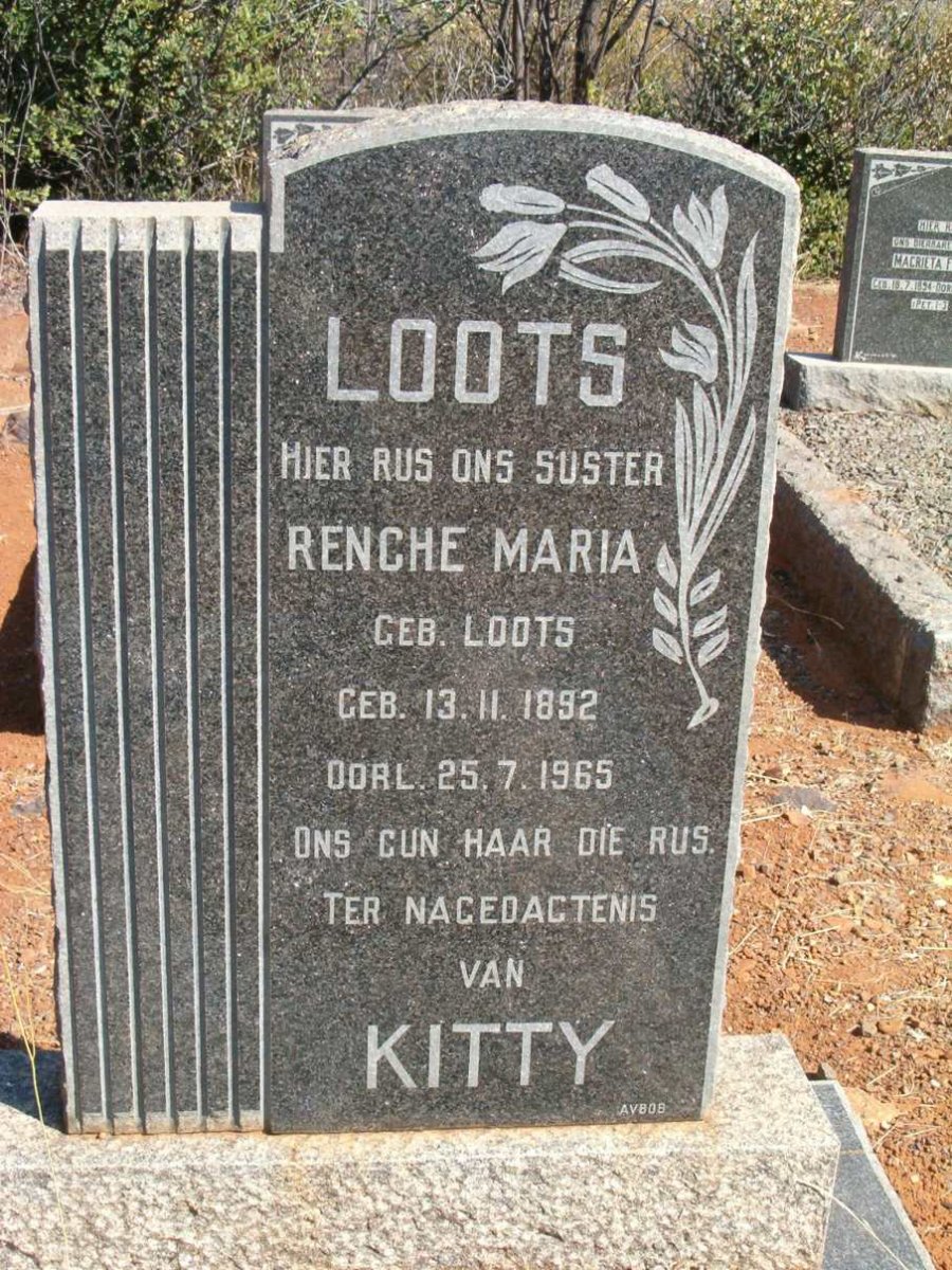 LOOTS Renche Maria nee LOOTS 1892-1965