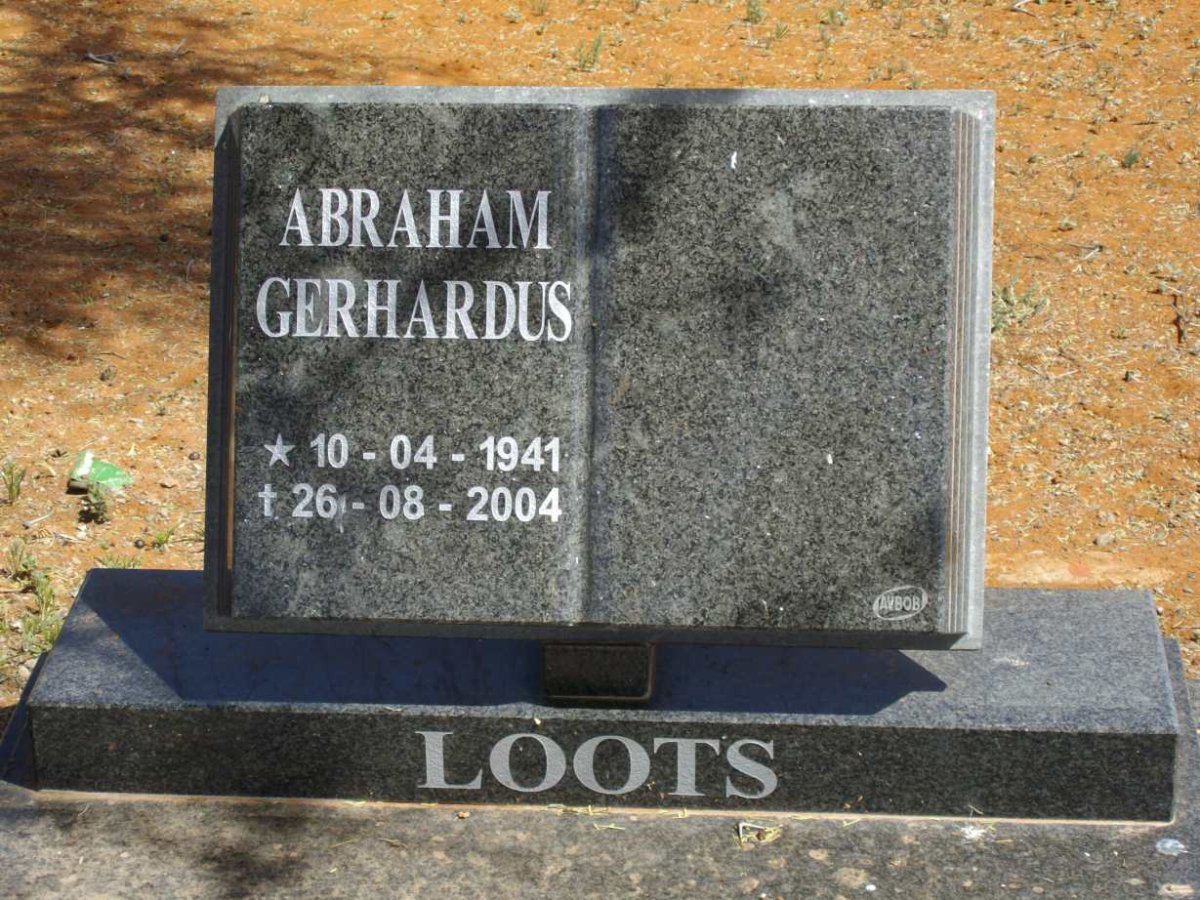 LOOTS Abraham Gerhardus 1941-2004